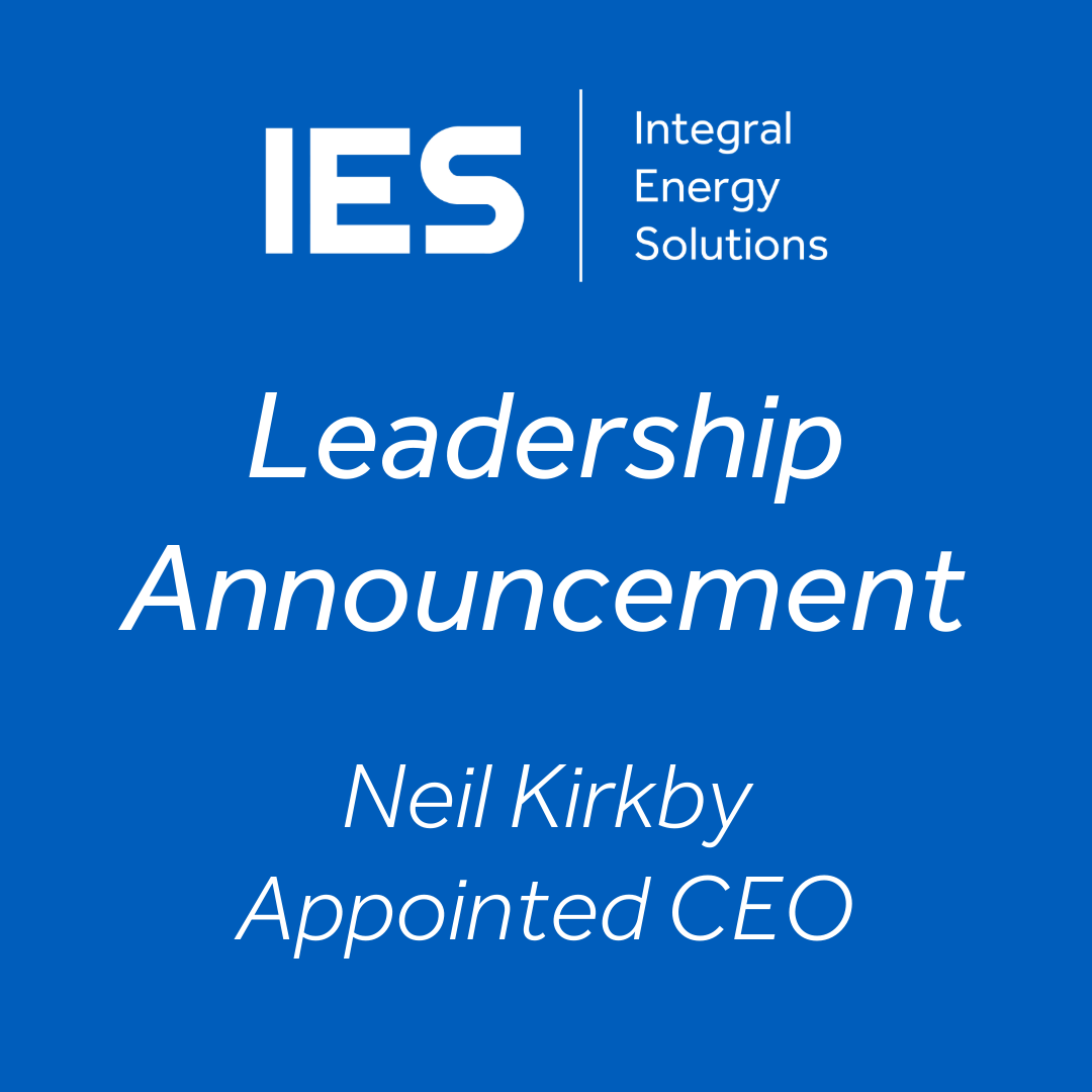 Neil Kirkby Appointed as IES Chief Executive Officer
